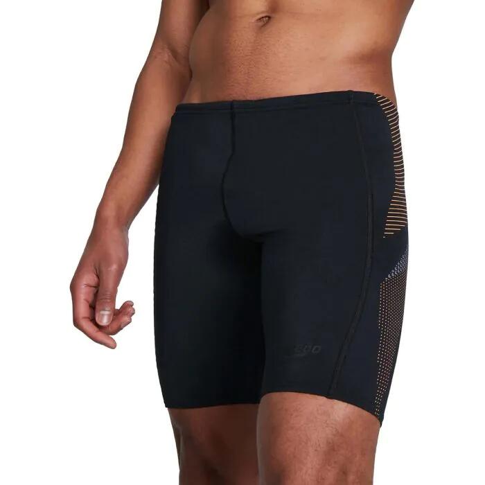 Speedo Tech Panel Jammer - Black/ Papaya Punch/ USA Charcoal 3/5