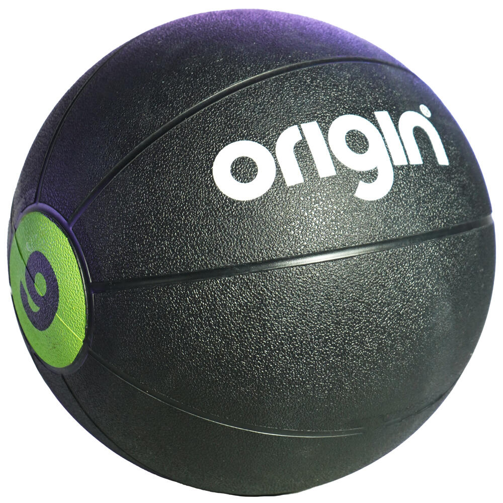 ORIGIN FITNESS Origin Medicine Ball (Black with Green)