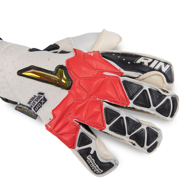 Gants De Gardien De But Adulte Rinat Xtreme Guard Zhero Pro Gris/rouge/blanc