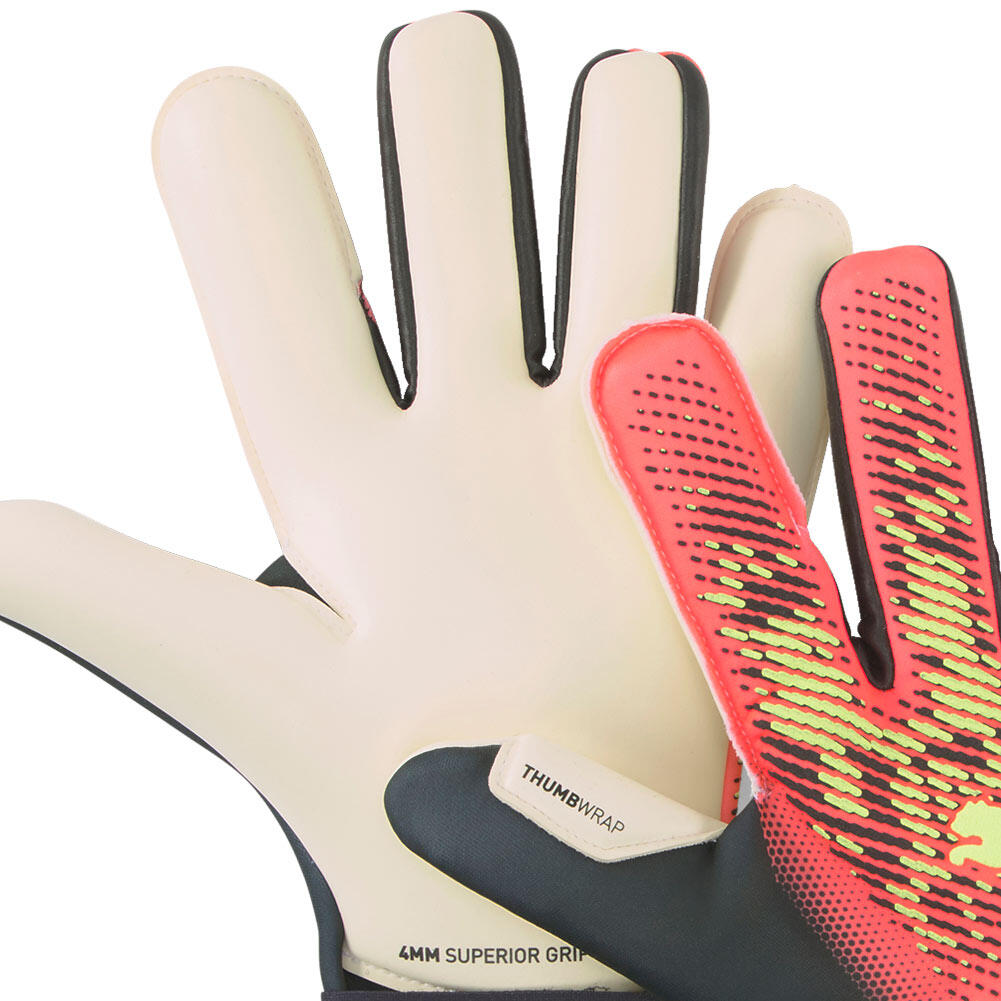 Guantes de Portero Ultra Grip 1 Hybrid para Adultos Unisex Negro, Naranja 2/5