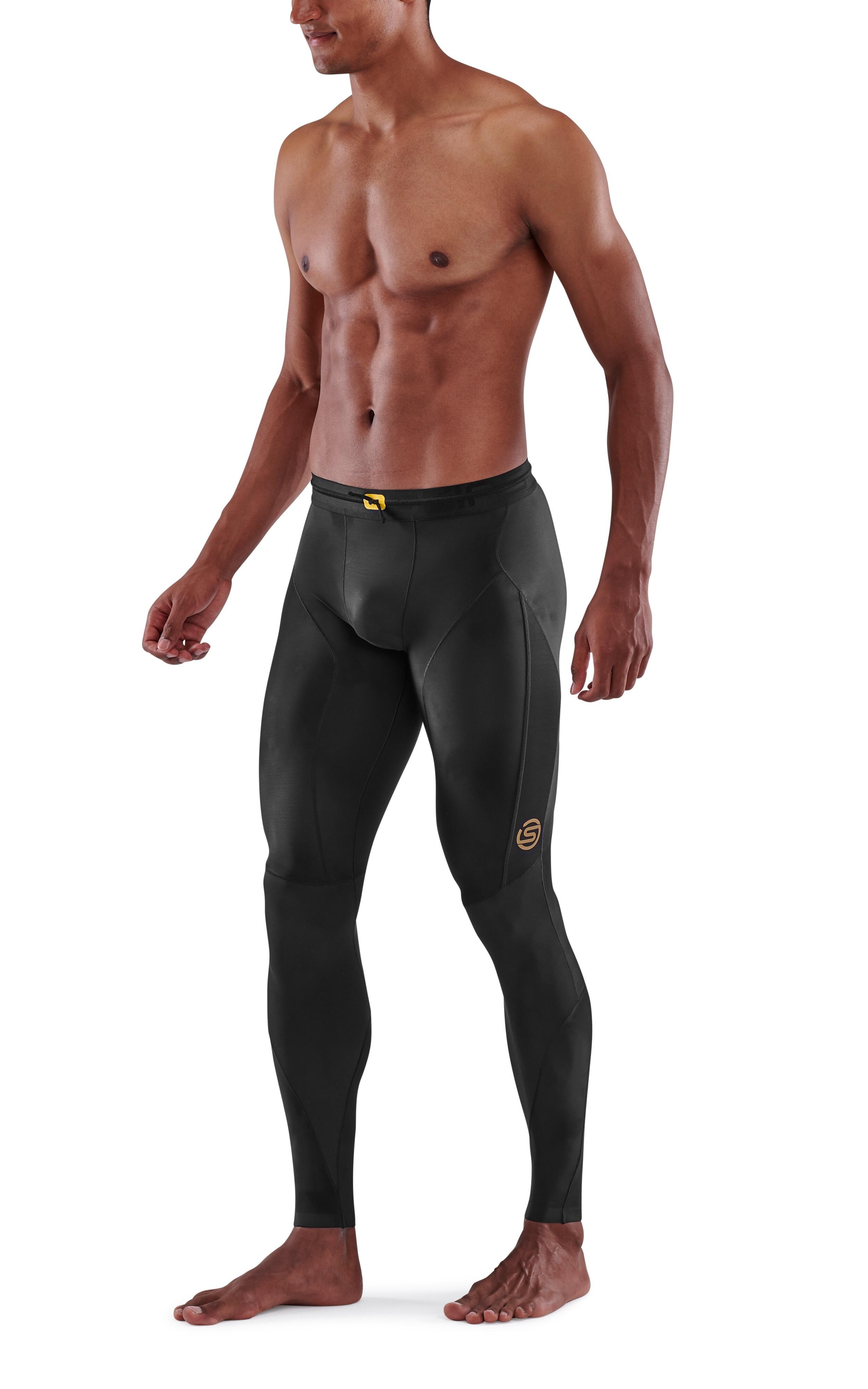 ウォーキング・ランニングウェア Compression Long Tights BLACK 4 Running Men's Compression Long Tights 5-Series - Black