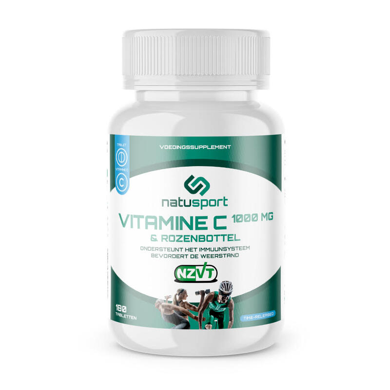 NZVT Supplement Vitamine C (1000mg) & Rozenbottel (180 capsules)