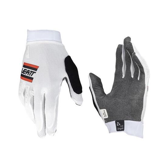 Guanti MTB Gripr 1.0 con palmo in MicronGrip senza cuciture Bianco Uomo