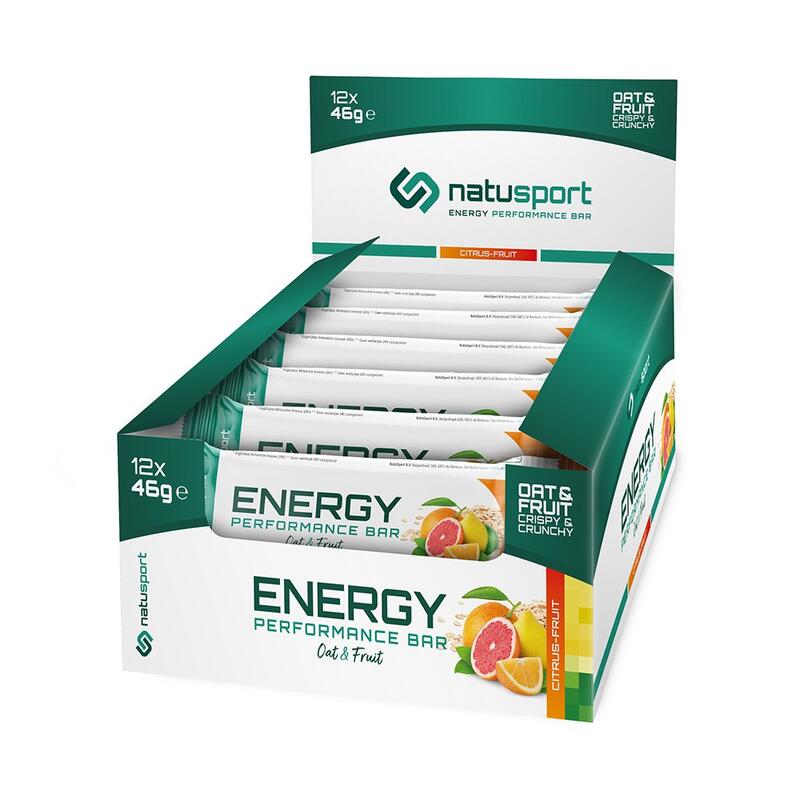 Natusport Energy Performance Bar Citrus Fruit - 12 stuks