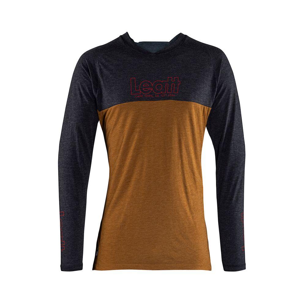 Maillot VTT manches longues Gravity 2.0 léger et confortable Marron Homme 2/7