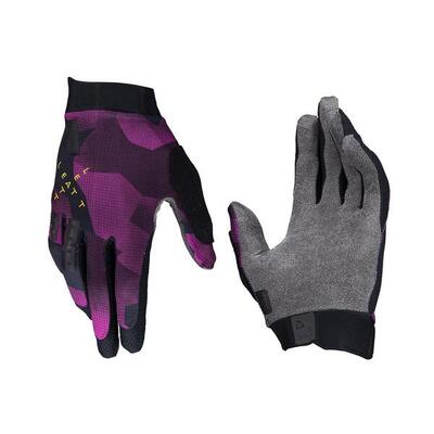 Guanti MTB Gripr 1.0 con palmo in MicronGrip senza cuciture Viola Uomo