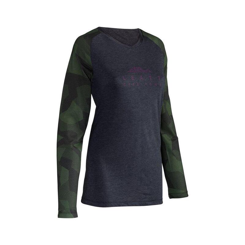 Maglia MTB AllMountain da donna 3.0 elasticizzata e Soft-touch Verde