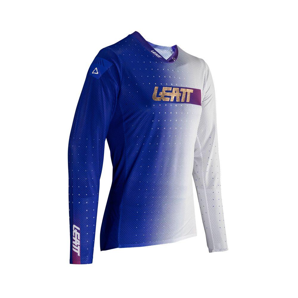 Leatt - Maillot Vtt Junior Gravity 4.0 Stretch Et Confortable Bleu - Maillot Manches Longues - Bleu - 4 À 6 Ans - Decathlon