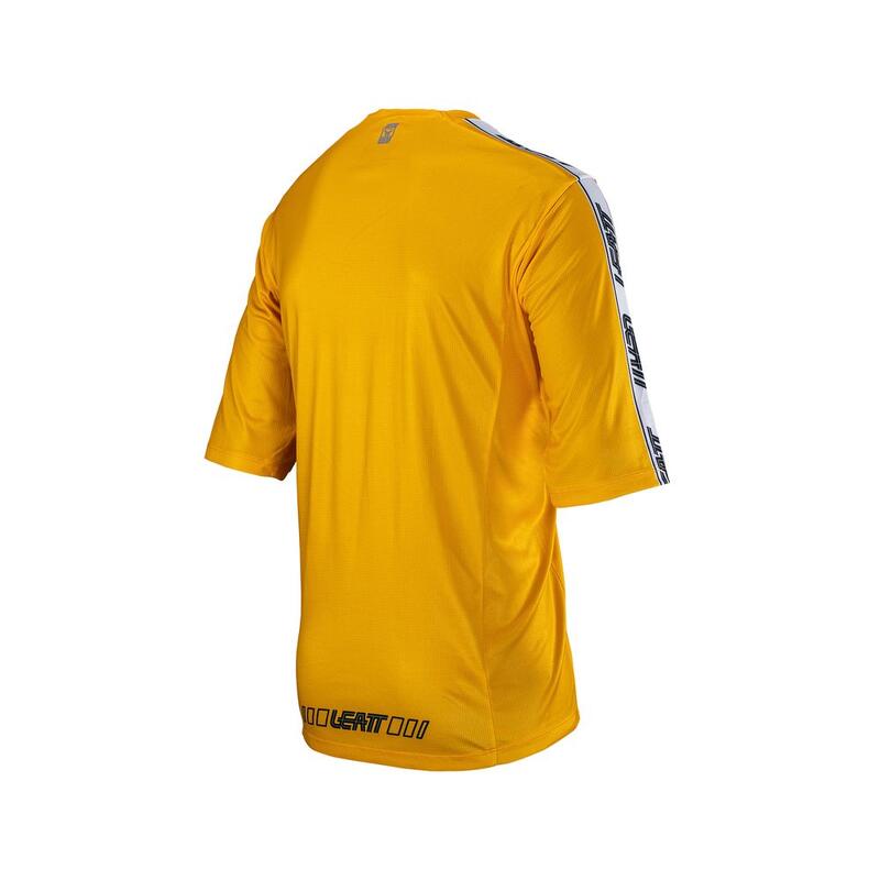 Maglia MTB Enduro 3.0 traspirante con maniche a tre quarti Giallo Uomo