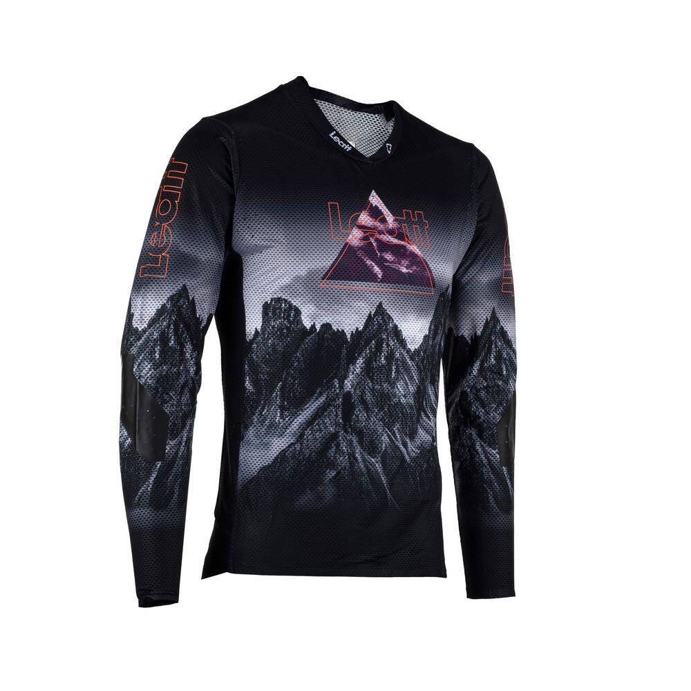 Camiseta MTB Gravity 4.0 de manga larga con refuerzo en los codos Negro Hombre 4/7
