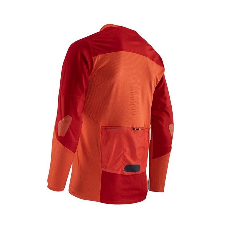 Maglia MTB AllMountain 4.0 elasticizzata e traspitante Rosso Uomo