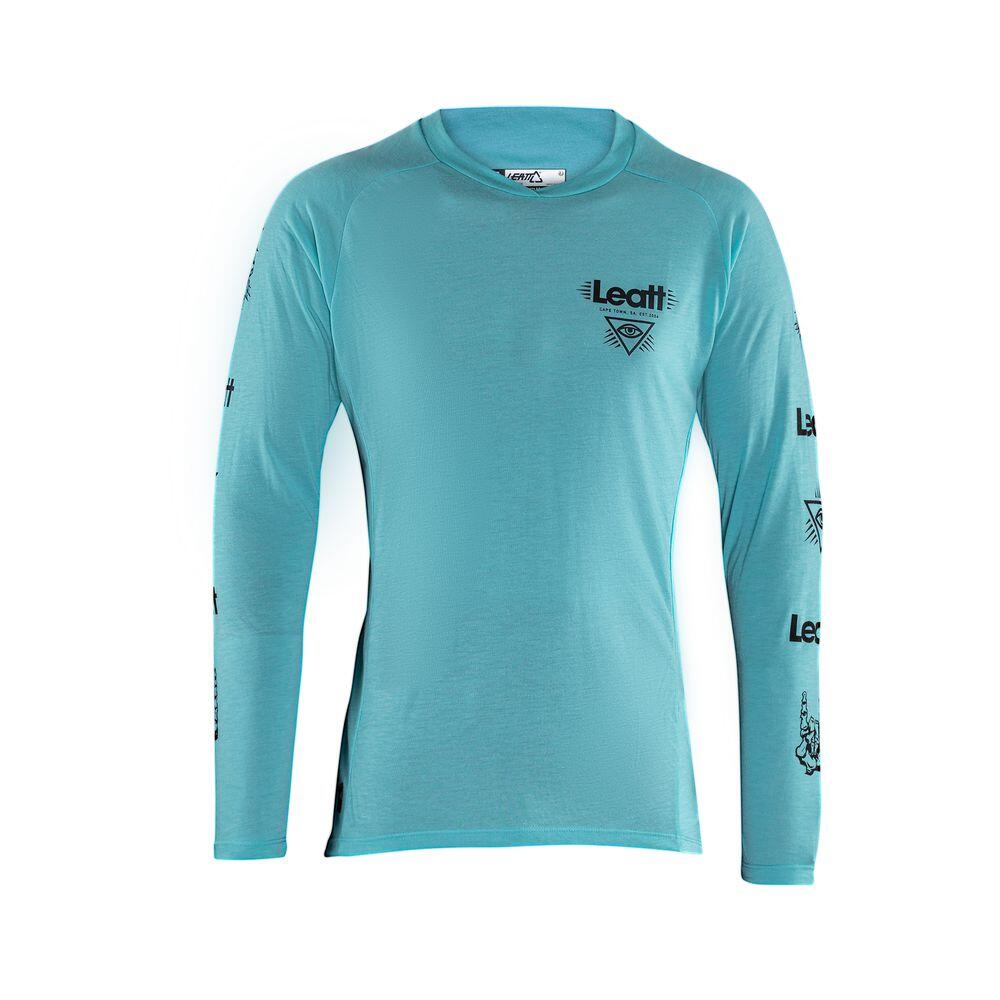 Leatt MTB Gravity 2.0 Jersey Aqua XXL 5/6