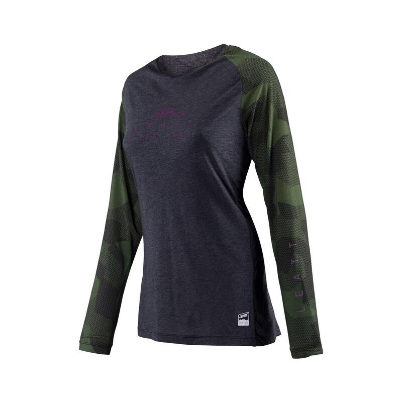 Maglia MTB AllMountain da donna 3.0 elasticizzata e Soft-touch Verde