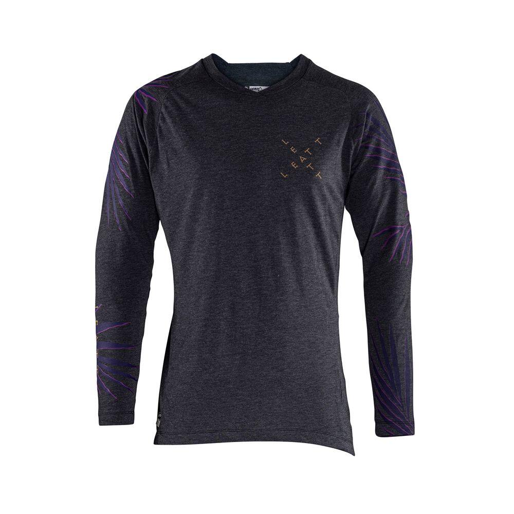Chemise manches longues VTT Gravity 2.0 légère et confortable Violet Homme 2/6
