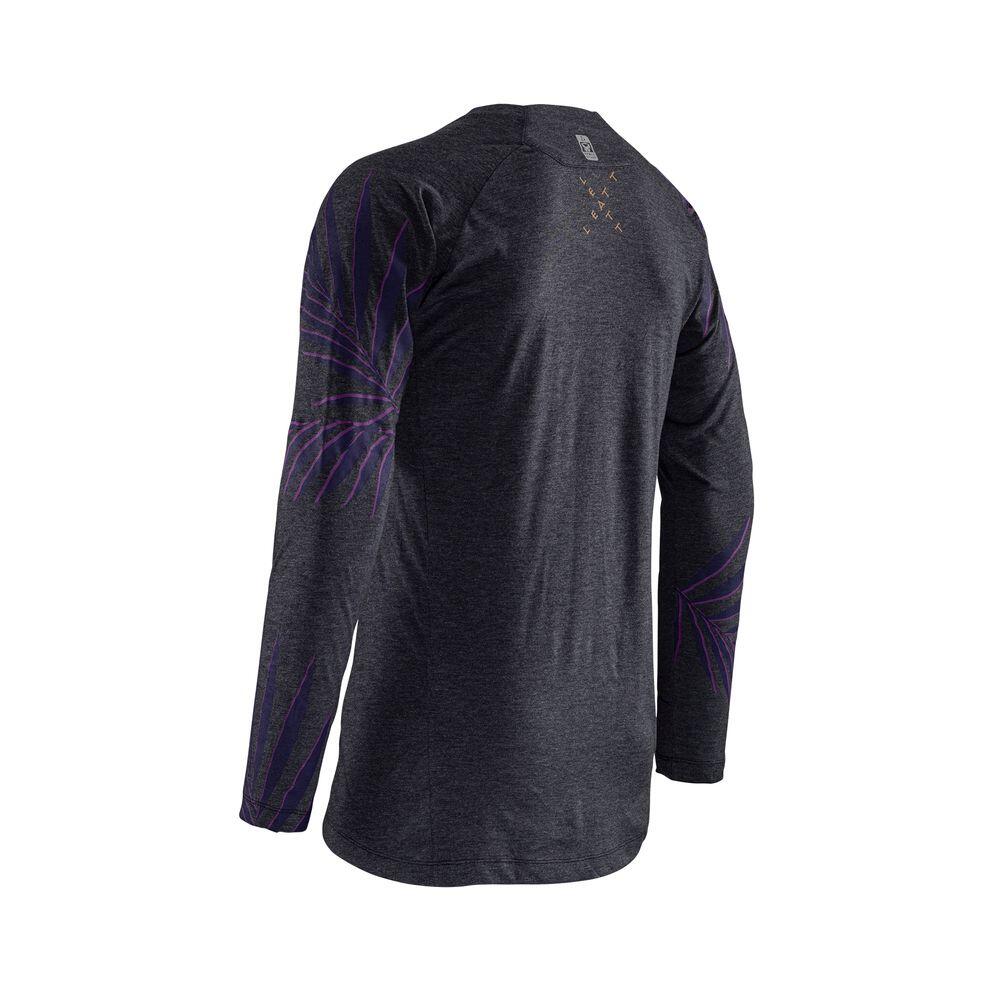 Chemise manches longues VTT Gravity 2.0 légère et confortable Violet Homme 3/6