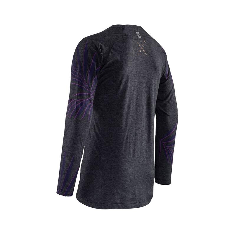 Maglia MTB Gravity 2.0 a maniche lunghe leggera e comoda Viola Uomo