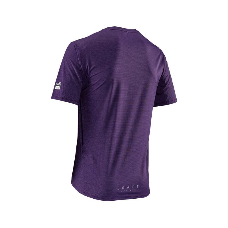 Maglia MTB Trail X-Flow 1.0 elaticizzata e ultra leggera Viola Uomo