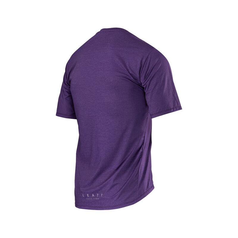 Maglia MTB Trail X-Flow 1.0 elaticizzata e ultra leggera Viola Uomo