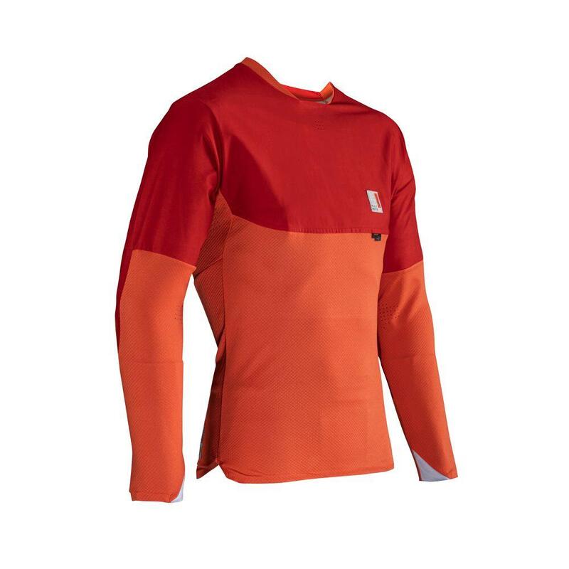 Maglia MTB AllMountain 4.0 elasticizzata e traspitante Rosso Uomo