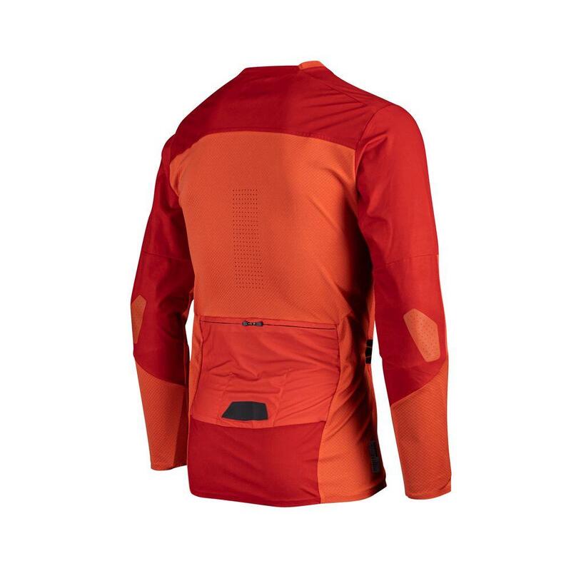 Maglia MTB AllMountain 4.0 elasticizzata e traspitante Rosso Uomo