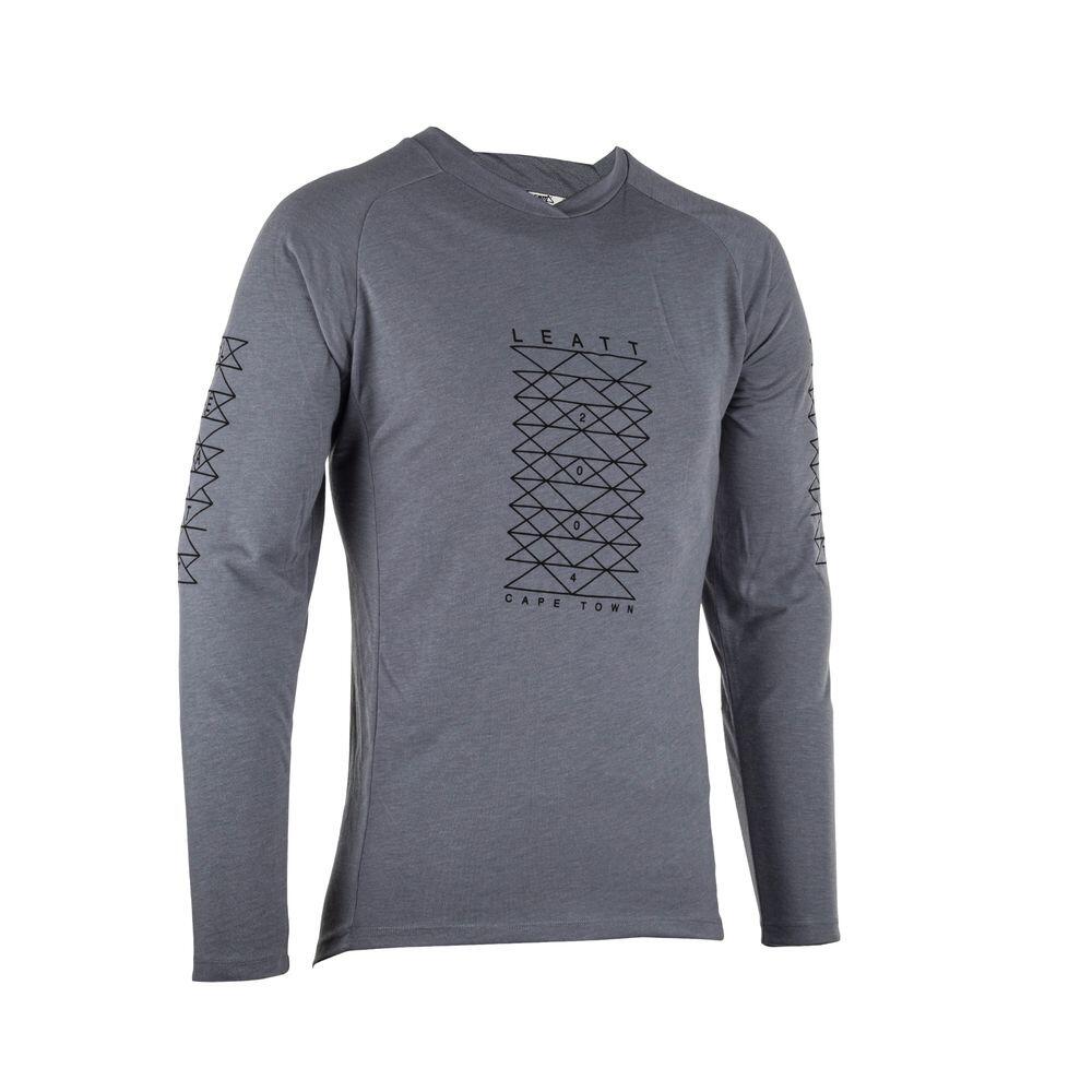 Camiseta MTB Gravity 2.0 de manga larga, ligera y cómoda, gris, hombre 5/7