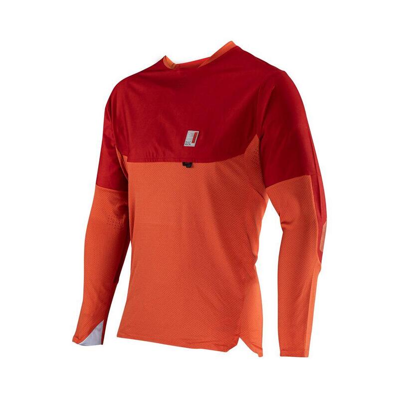 Maglia MTB AllMountain 4.0 elasticizzata e traspitante Rosso Uomo