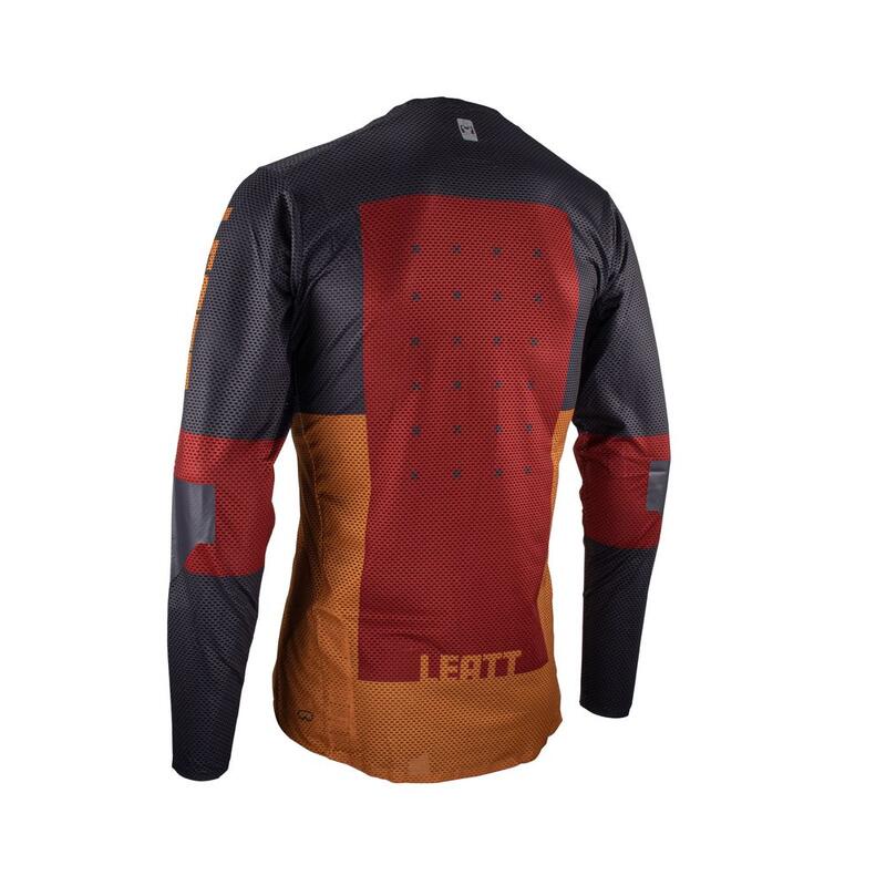 Maglia MTB Gravity 4.0 a maniche lunghe con rinforzo sui gomiti Arancione Uomo