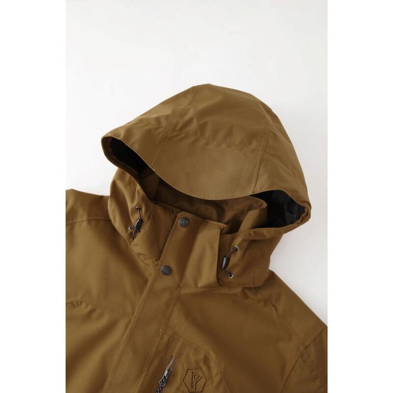 Men 7 in 1 Waterproof Down Softshell Jacket - Brown