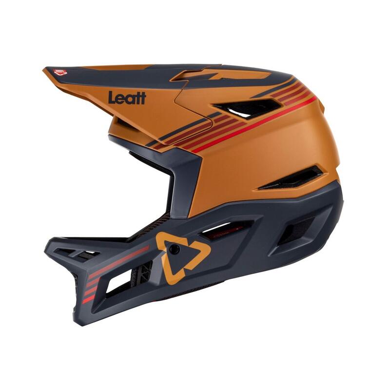 Casco MTB integrale Gravity 4.0 areato e certificato Downhill Arancione Uomo