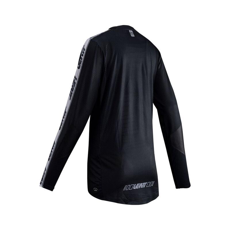 Maglia MTB Gravity da donna 4.0 elasticizzata e comfortevole Nero