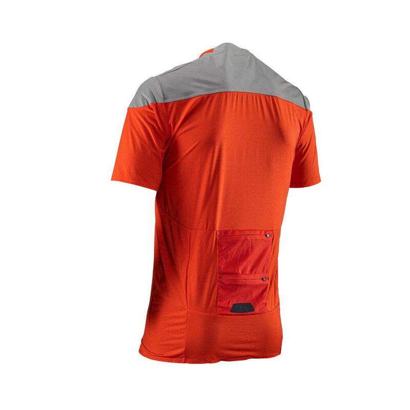 Maglia MTB AllMountain 3.0  con tessuto Soft-Touch Rosso Uomo