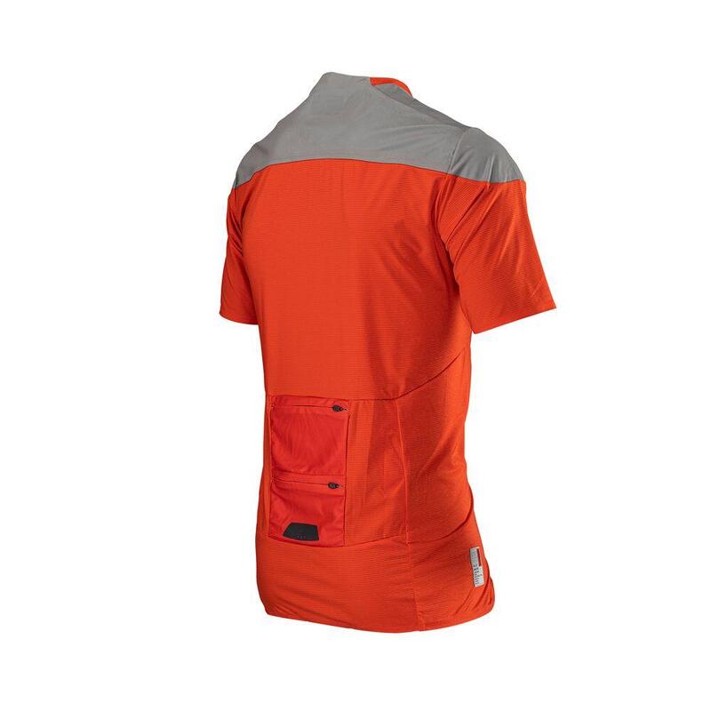 Maglia MTB AllMountain 3.0  con tessuto Soft-Touch Rosso Uomo