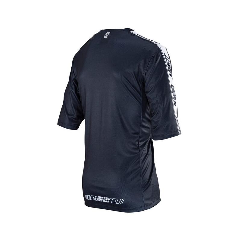 Maglia MTB Enduro 3.0 traspirante con maniche a tre quarti Nero Uomo