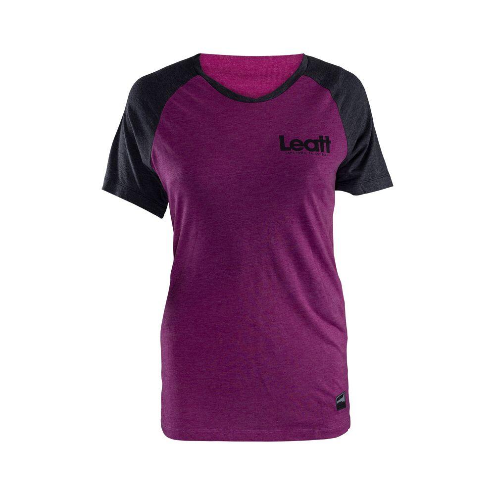 Maillot VTT AllMountain 2.0 femme en tissu stretch Violet Tencel 5/6