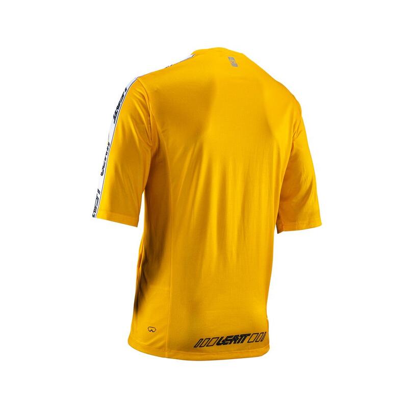 Maglia MTB Enduro 3.0 traspirante con maniche a tre quarti Giallo Uomo