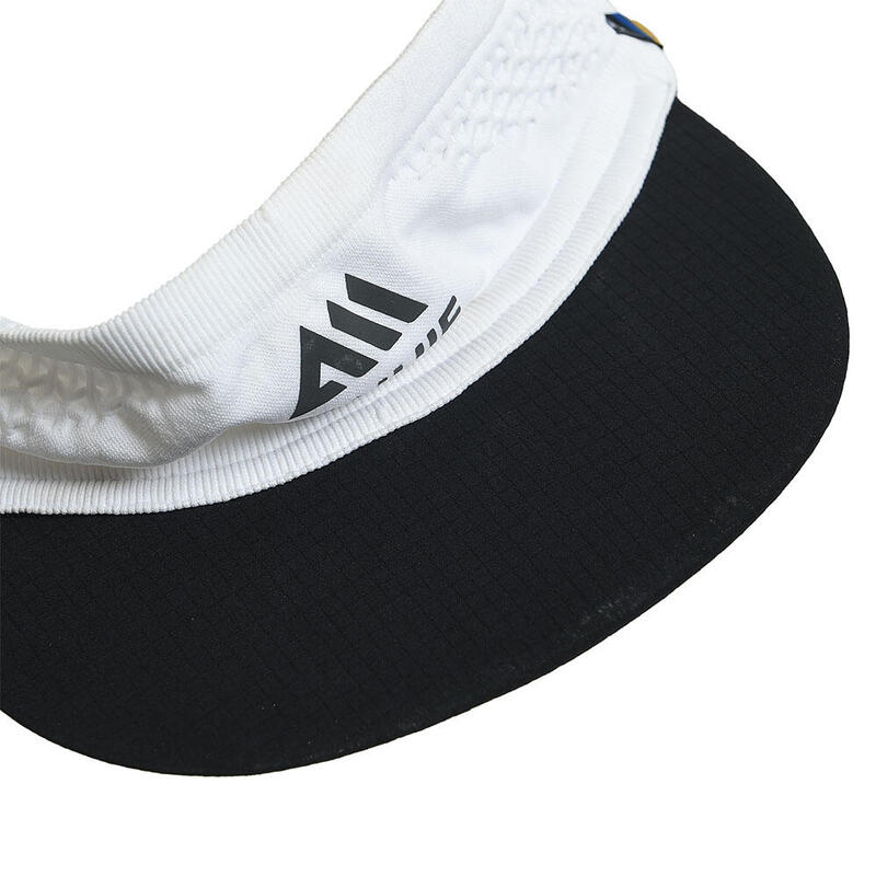 Foldable Sports Sun Visor Cap - Black/ White