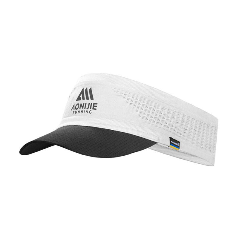 Foldable Sports Sun Visor Cap - Black/ White