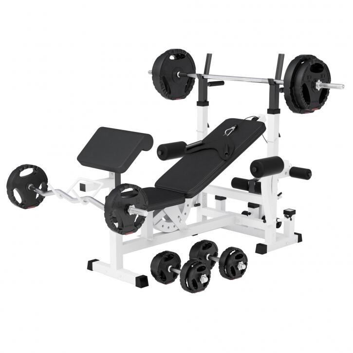 GORILLA SPORTS Station de musculation Universel plastique-grip 100 kg