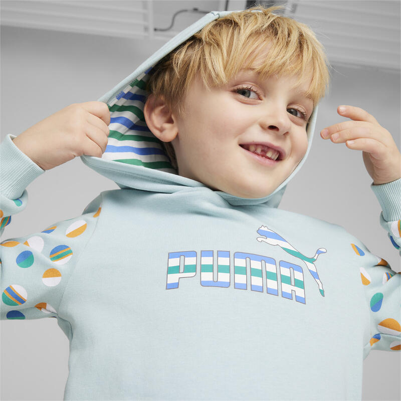 Hoodie Summer Camp ESS+ Enfant PUMA Turquoise Surf Blue