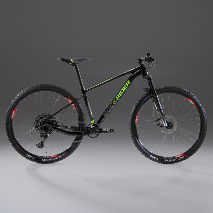 REFURBISHED 29 INCH 12-SPEED XC MOUNTAIN BIKE 100 - BLACK - C GRADE 2/7