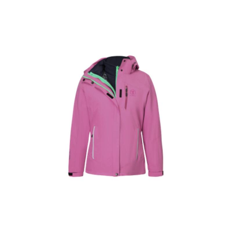 Women 7 in 1 Waterproof Down Softshell Jacket - Pink