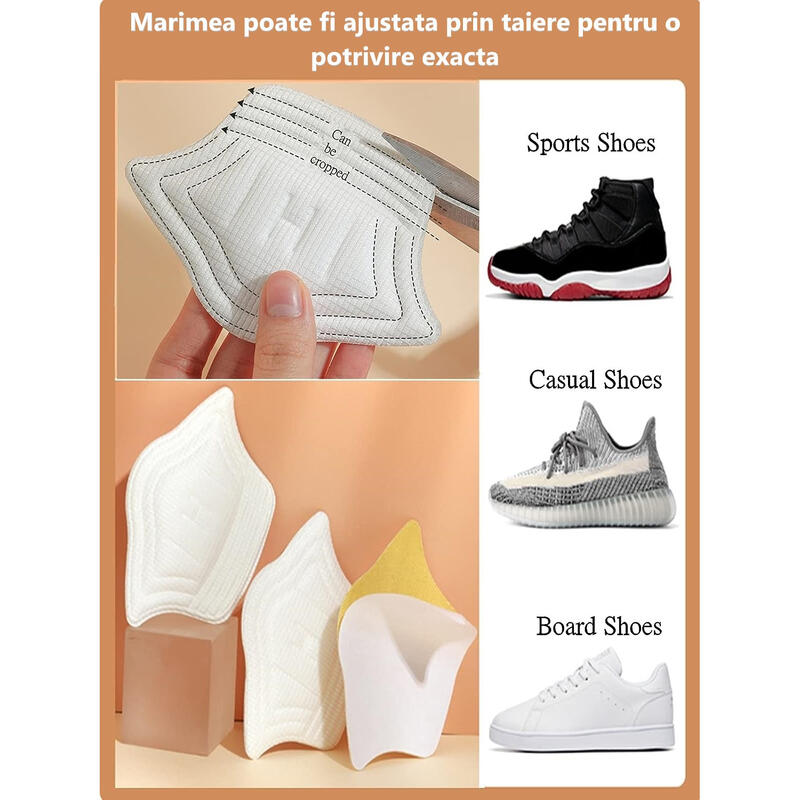 Set 2 bucati protectie calcai pentru pantofi, adidasi, branturi pantofi