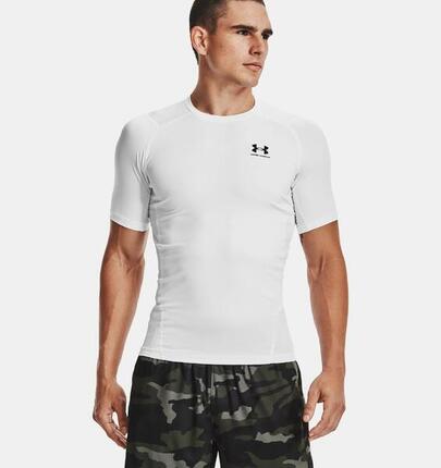 Under Armour Heatgear® Lycra T-shirt Wit Heren