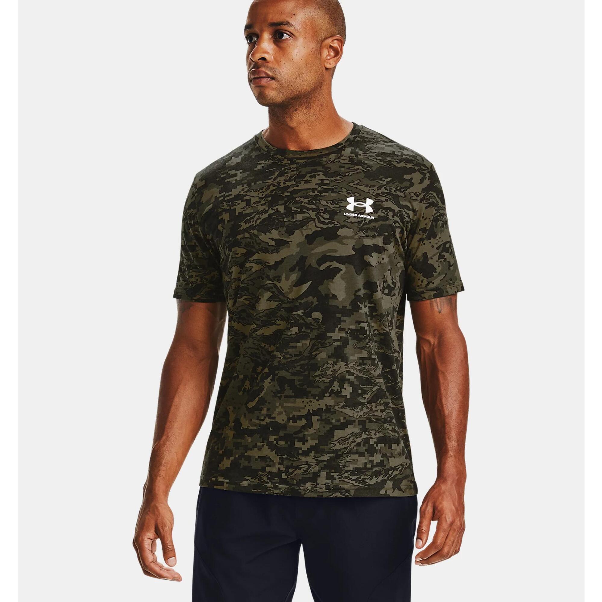 Under Armour - Tshirt Under Armour Homme Vert Camouflage - T-shirt Manches Courtes - Multicolore|vert - 40 M - Decathlon