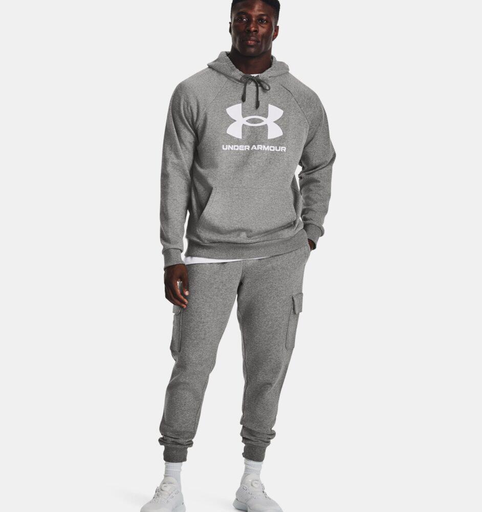 Under Armour Rival Fleece Grijze Trui 3/6