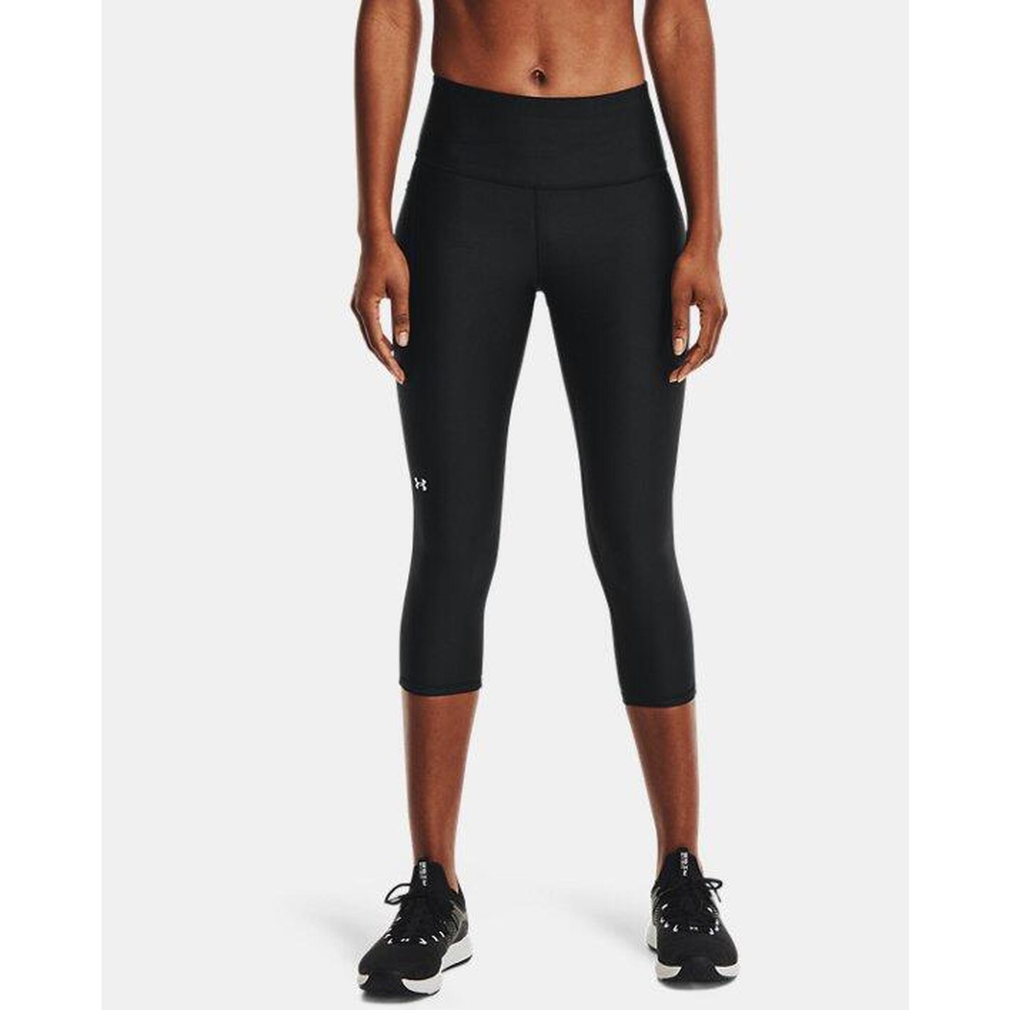 Leggings Under Armour HeatGear Capris, Zwart, Dames