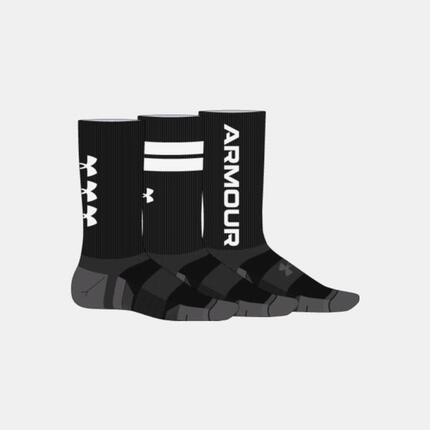 Lot de 3 paires de chaussettes hautes noires UA Performance Tech