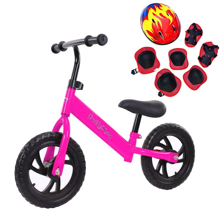 Bicicleta echilibru fara pedale pentru incepatori,  2-5 ani, Roz, Echipament