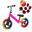 Bicicleta echilibru fara pedale, 2-5 ani, Roz, Roti in 3 culori, Echipament