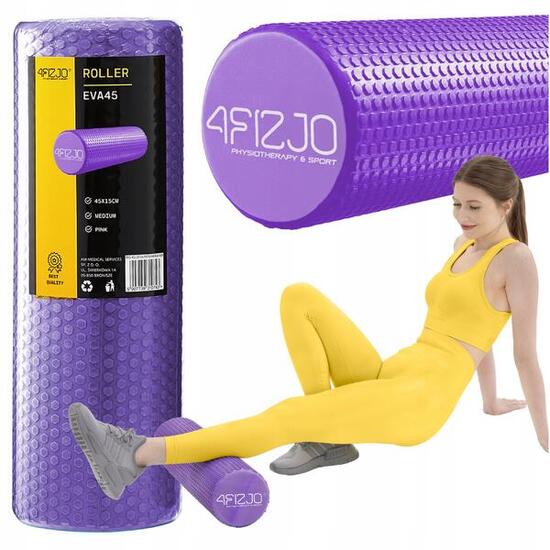 Roller do masażu z kolcami 4FIZJO CARE+ 45 cm